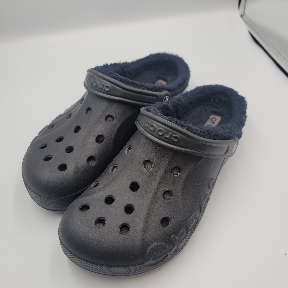 Crocs Classic Lined Clog Black Faux Fur Mens 10 Womens 12 Comfort‎ Shoe Gorpcore